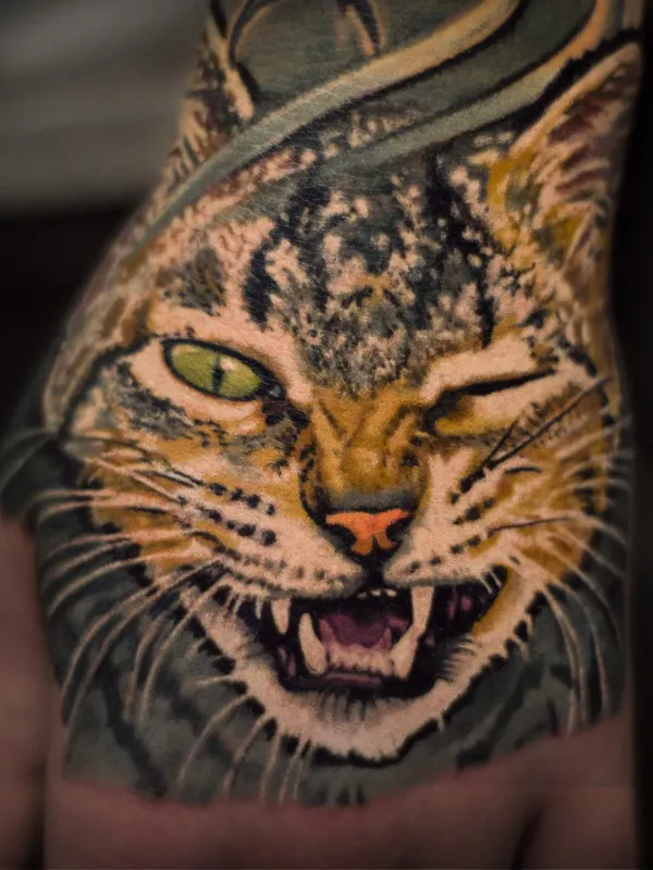 Cat tattoo