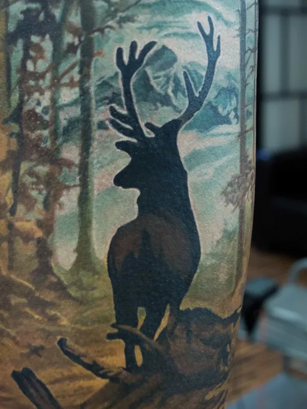 Deer tattoo