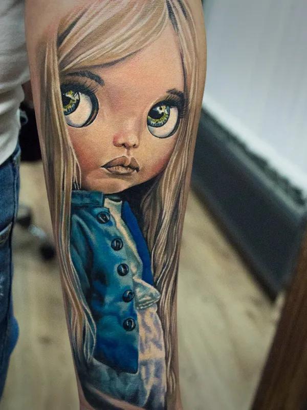 Blythe doll tattoo