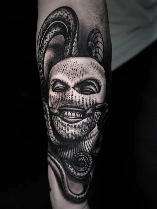 Gangster sleeve tattoo