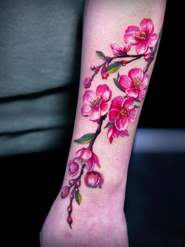 Cherry blossom sakura tattoo